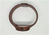 Watch Hip Hop Man Leather in Steel HWU0208 - HWU0208